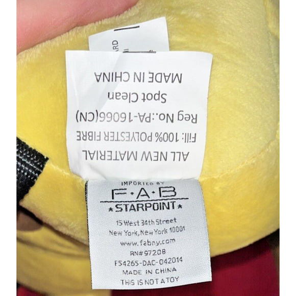 Pokemon Pikachu Backpack Plush 16 Inch Adjustable Straps Zipper Back Used. - Picture 7 of 10